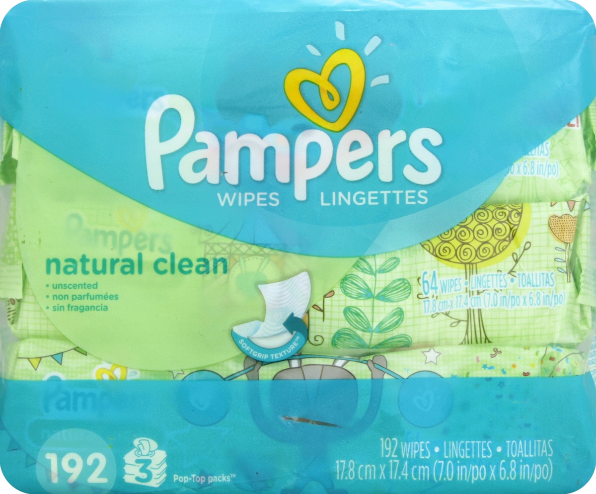 slide 4 of 5, Pampers Wipes , 192 ct