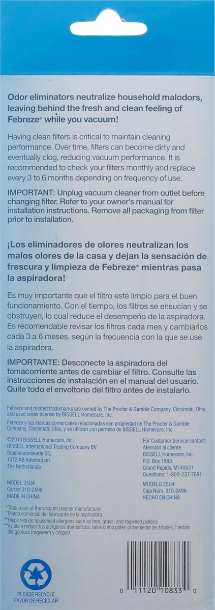 slide 6 of 8, Febreze Dirt Devil Style F1 Replacement Vacuum Filter, 1 ct