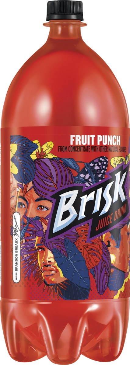 slide 4 of 4, Brisk Shelf Stable Juice Drink- 2 liter, 67.63 oz