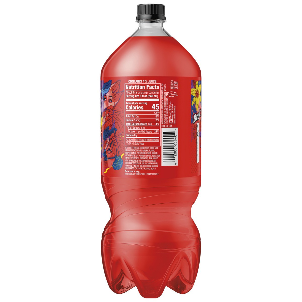 slide 3 of 4, Brisk Shelf Stable Juice Drink- 2 liter, 67.63 oz