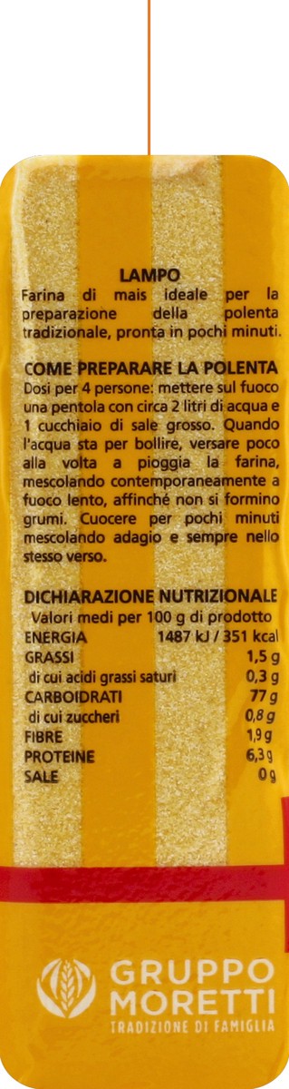 slide 4 of 6, Moretti Polenta Lampo Quick Cooking, 17.6 oz