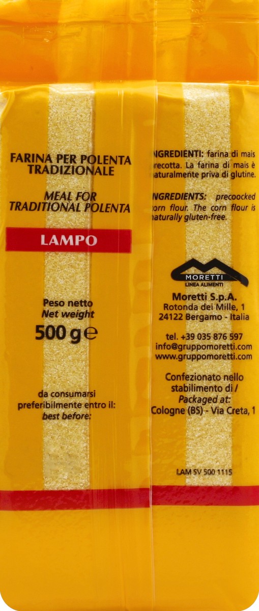 slide 6 of 6, Moretti Polenta Lampo Quick Cooking, 17.6 oz