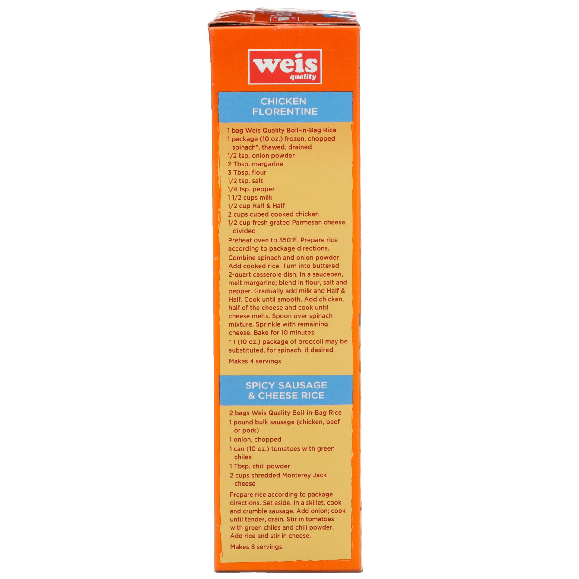 slide 5 of 6, Weis Quality White Long Grain Boil-In-Bag Rice, 14 oz