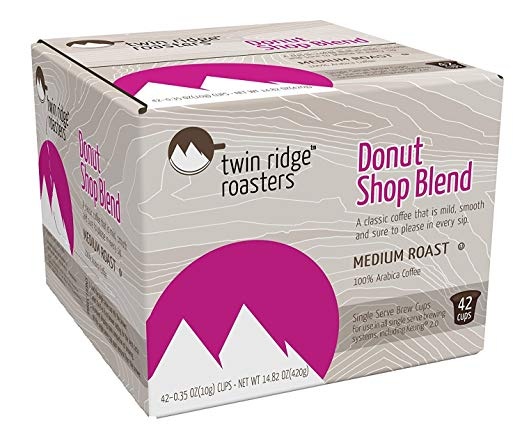 slide 1 of 1, Twin Ridge Roasters Donut Shop Coffee Single-Serve Pods - 42 ct, 42 ct