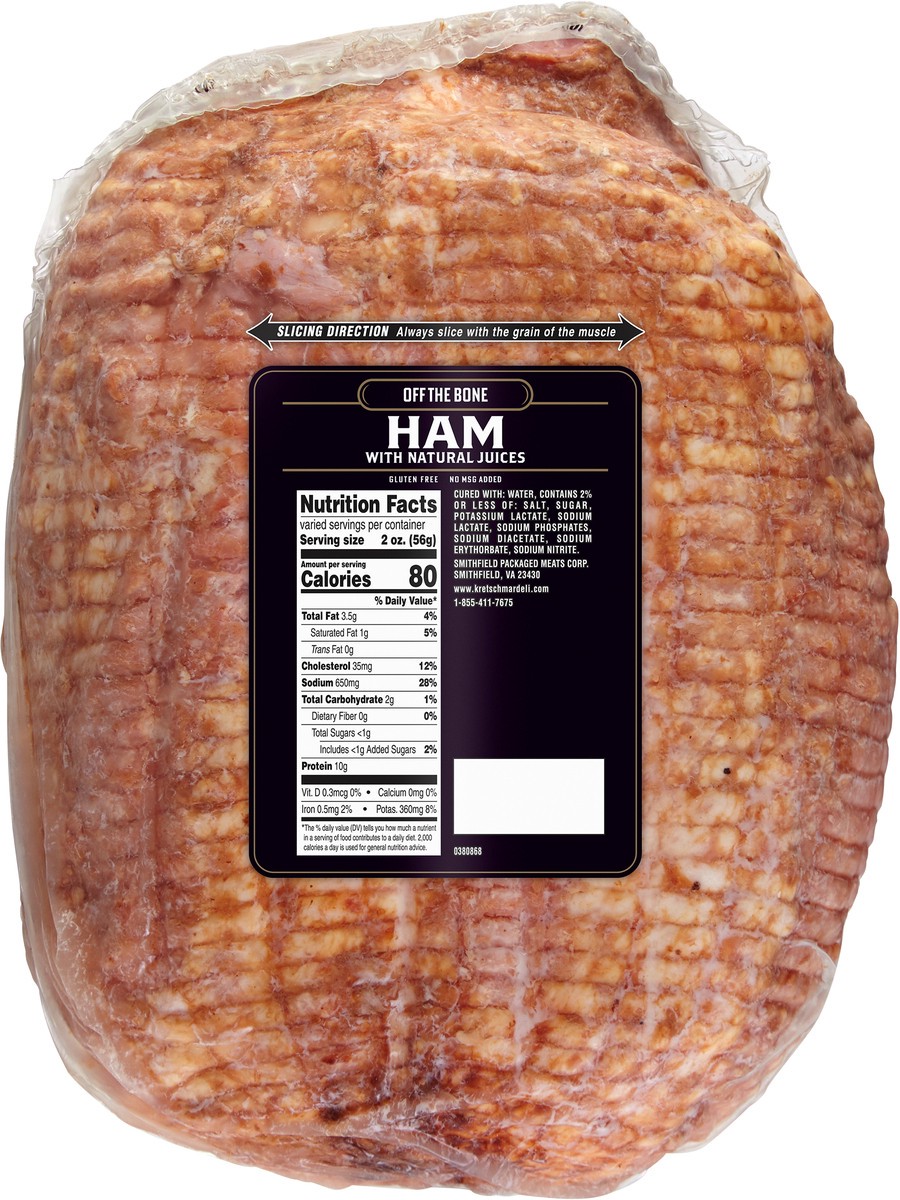 slide 10 of 11, Kretschmar Premium Deli Off The Bone Ham, 1 ct