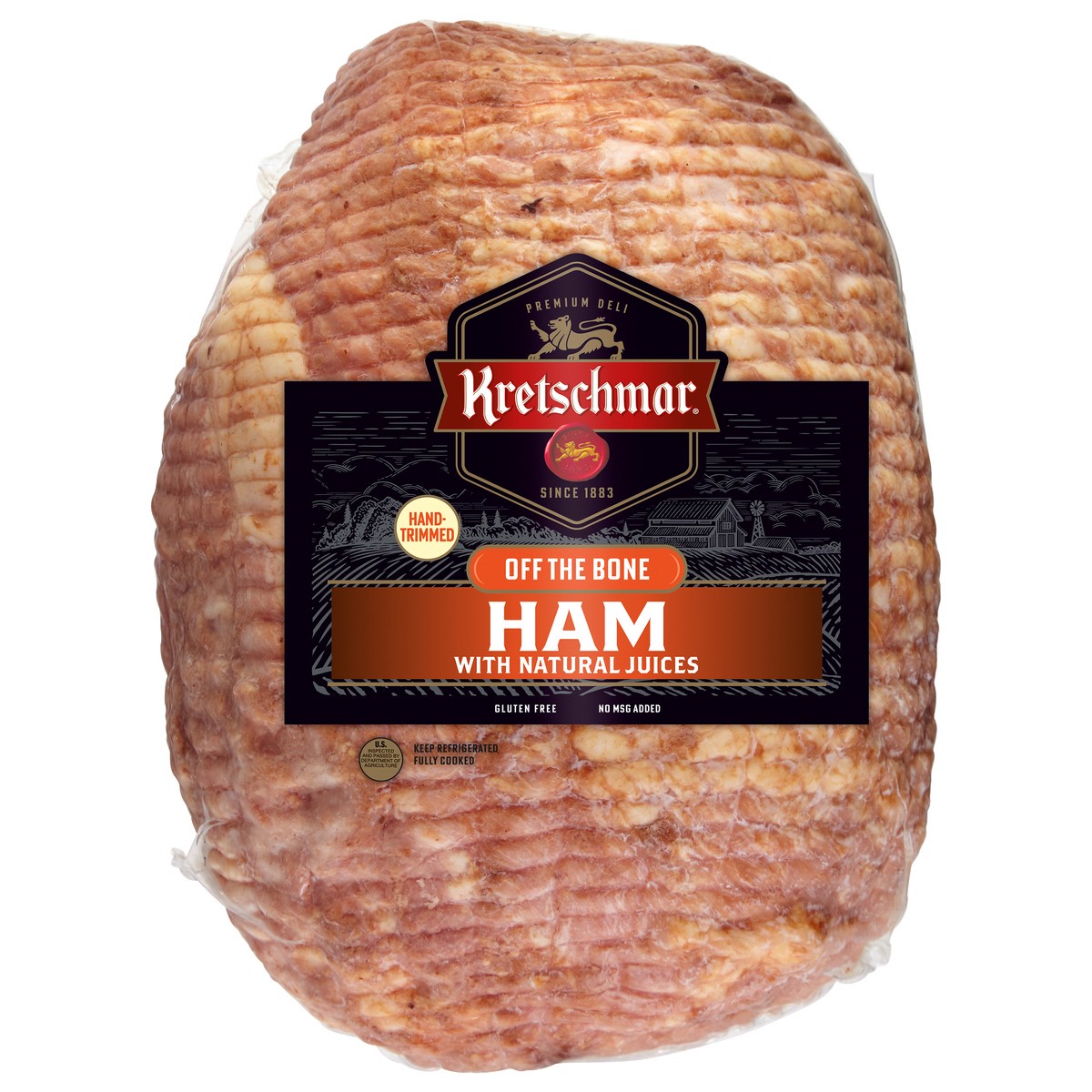 slide 6 of 11, Kretschmar Premium Deli Off The Bone Ham, 1 ct