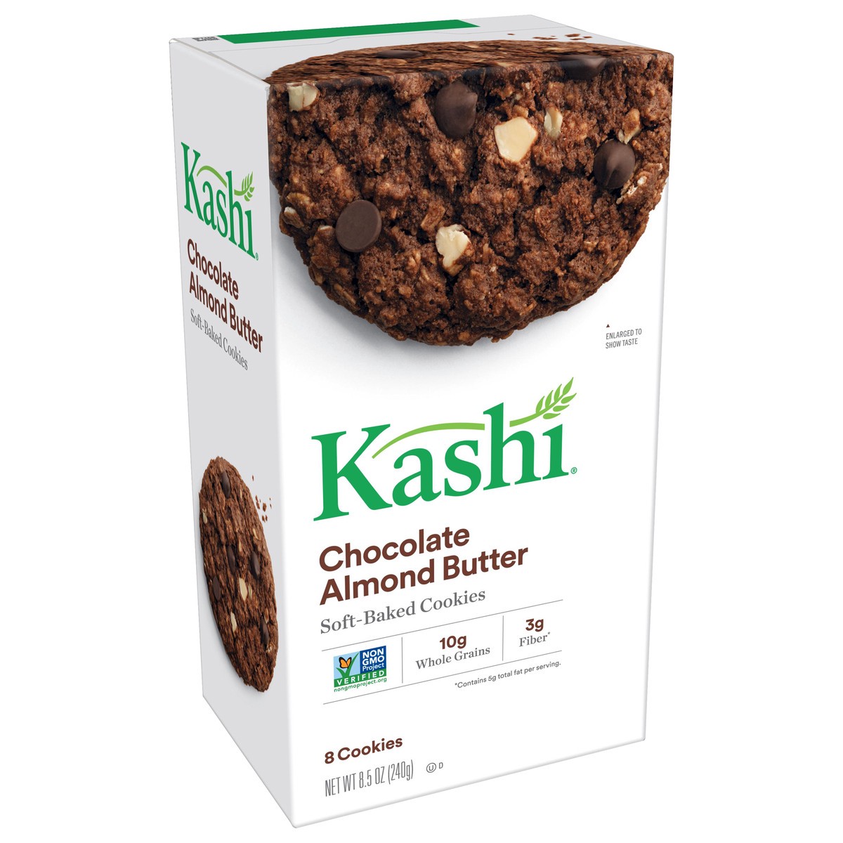 slide 2 of 8, Kashi Soft-Baked Cookies Chocolate Almond Butter, 8.5 oz