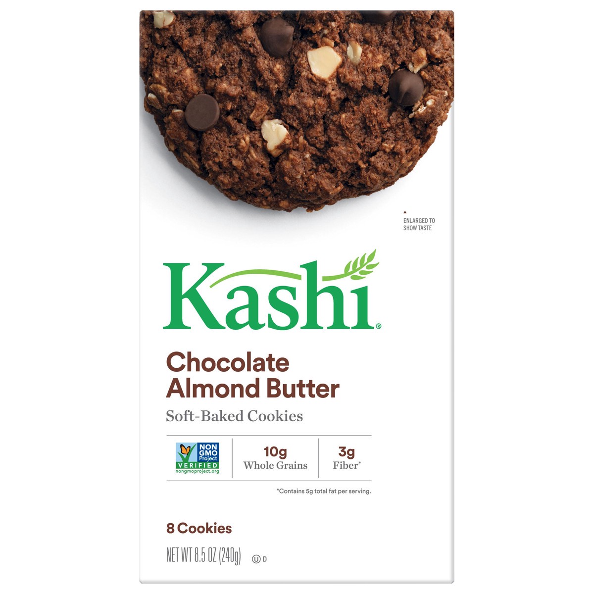 slide 1 of 8, Kashi Soft-Baked Cookies Chocolate Almond Butter, 8.5 oz