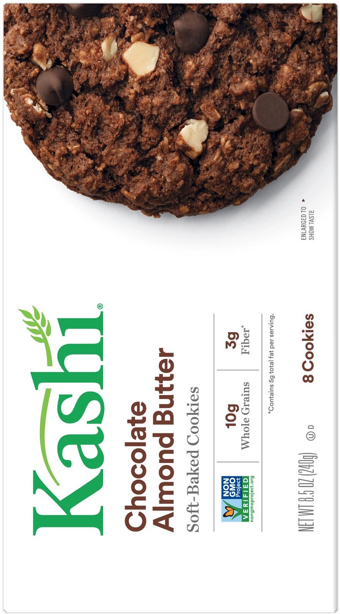 slide 7 of 8, Kashi Soft-Baked Cookies Chocolate Almond Butter, 8.5 oz