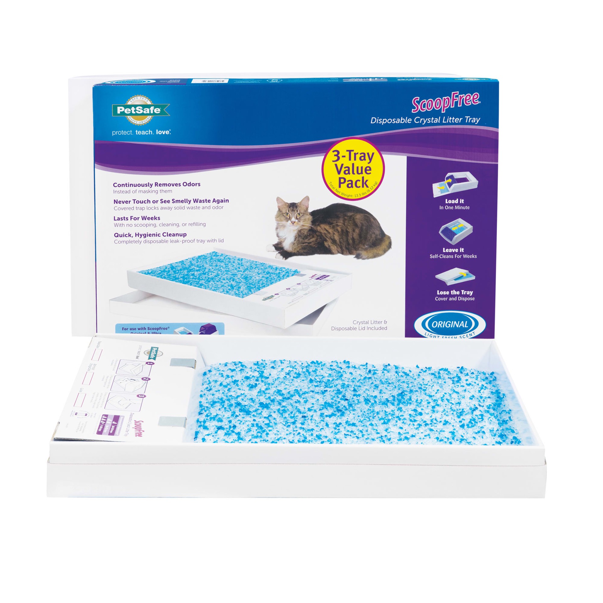 slide 1 of 1, ScoopFree Litter Tray Refills, 3 ct