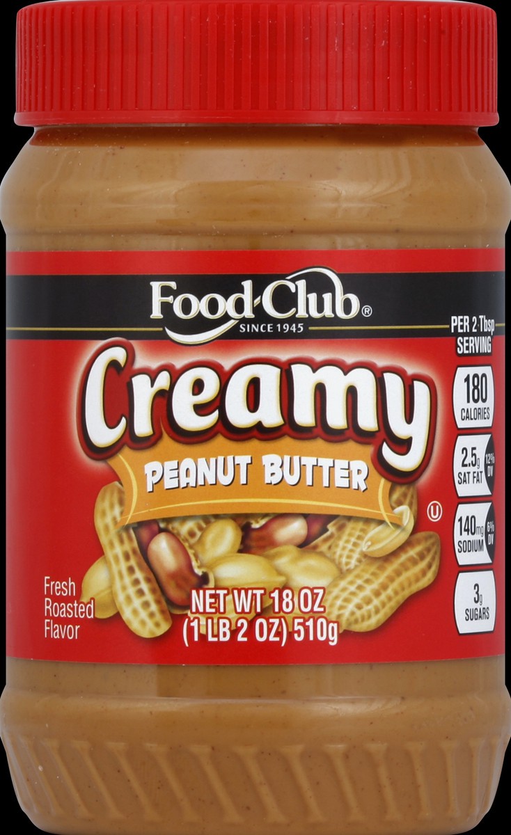 slide 6 of 6, Food Club Creamy Peanut Butter, 16 oz