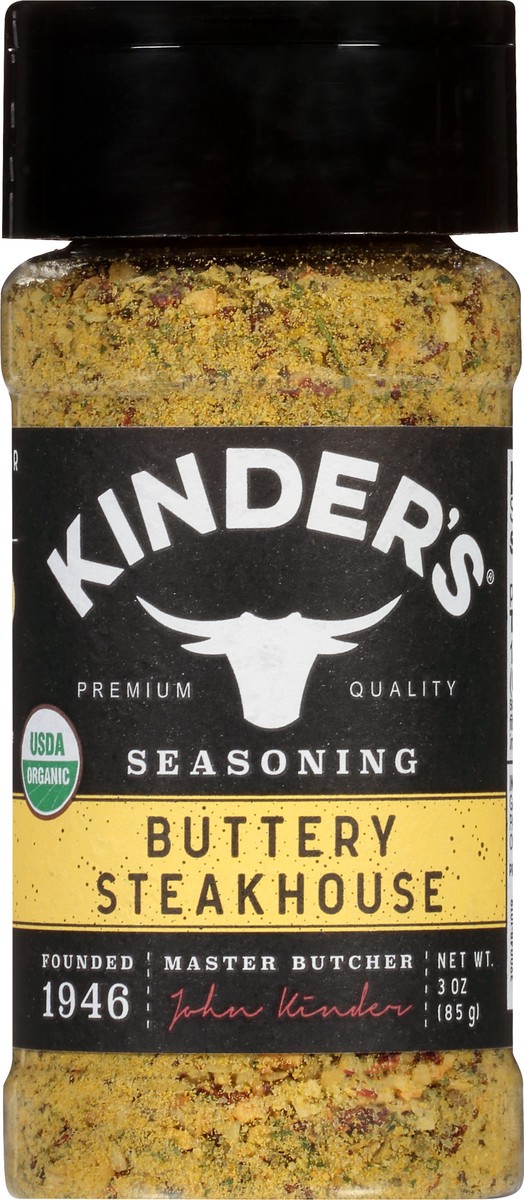 slide 3 of 9, Kinder's Buttery Steakhouse Seasoning 3 oz, 3 oz