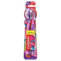 Colgate Extra Soft Dreamworks Trolls Value Pack Toothbrushes 2 ea