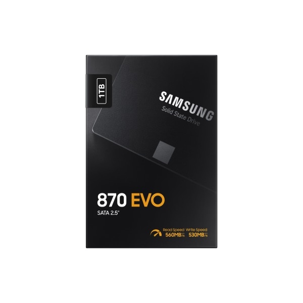 slide 1 of 1, Samsung 870 Evo Internal Solid State Drive, 1Tb, Sata Iii, Mz-77E1T0B/Am, 1 ct