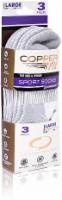 slide 1 of 1, Copper Fit Compression Sport Socks - White, 3 ct