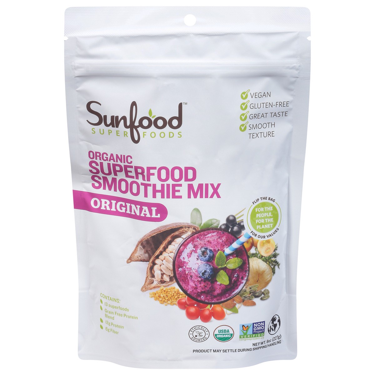 slide 1 of 1, SunFood Superfoods Organic Original Superfood Smoothie Mix - 8 oz, 8 oz