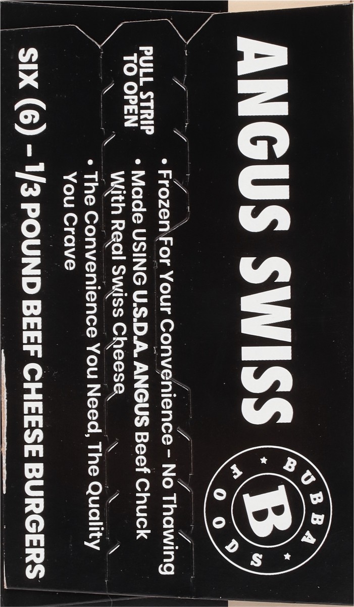 slide 3 of 9, BUBBA Burger Cheese Burgers, Angus Swiss, 6 ct