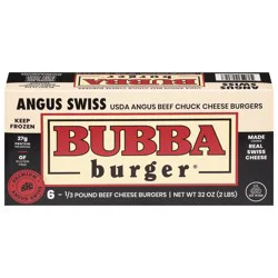 BUBBA Burger Cheese Burgers, Angus Swiss