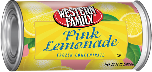 slide 1 of 1, Western Family Pink Lemonade - 12 oz, 12 oz