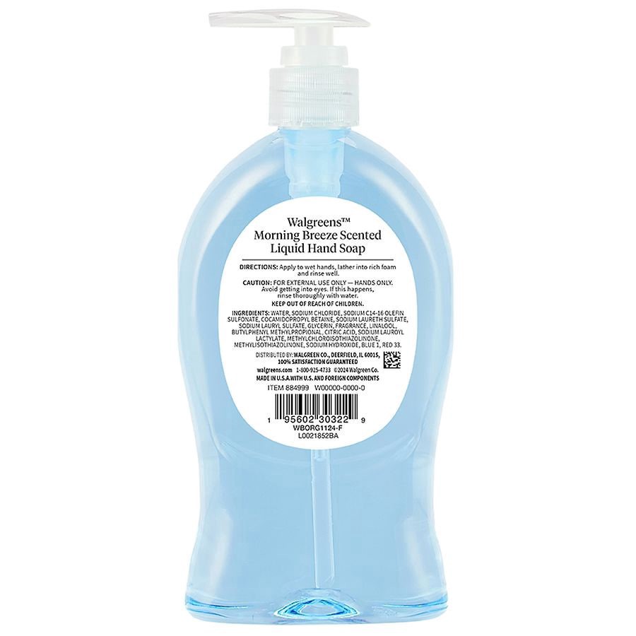 slide 2 of 2, Walgreens Liquid Hand Soap Morning Breeze, 11.25 fl oz