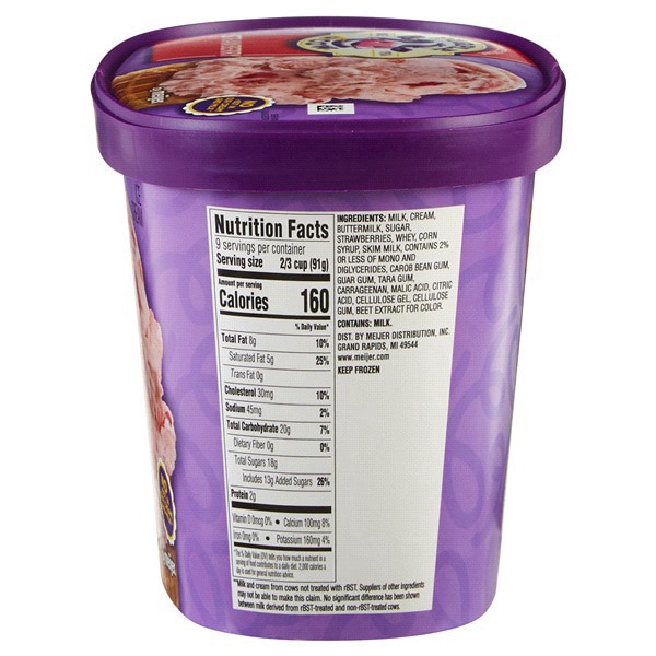 slide 9 of 9, Purple Cow Strawberry Ice Cream, 1.5 qt