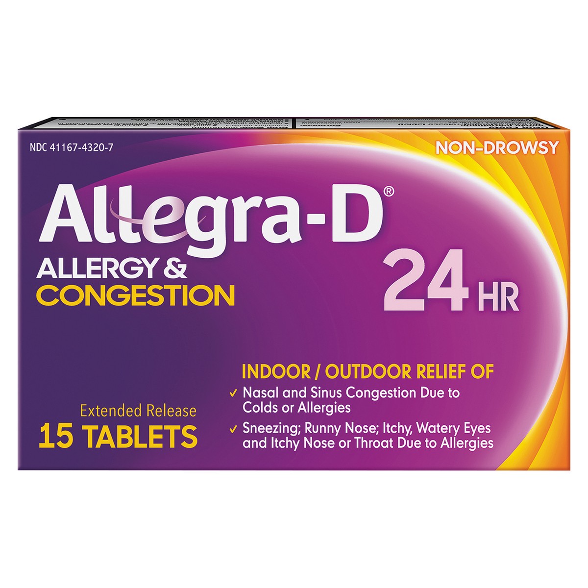 slide 1 of 6, Allegra-D Allegra D Allergy & Congestion 15 ea BAG, 15 ct