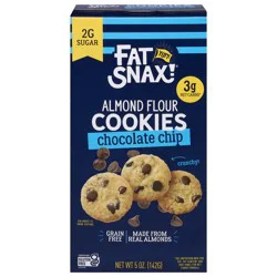 Fat Snax Almond Flour Chocolate Chip Cookies 5 oz