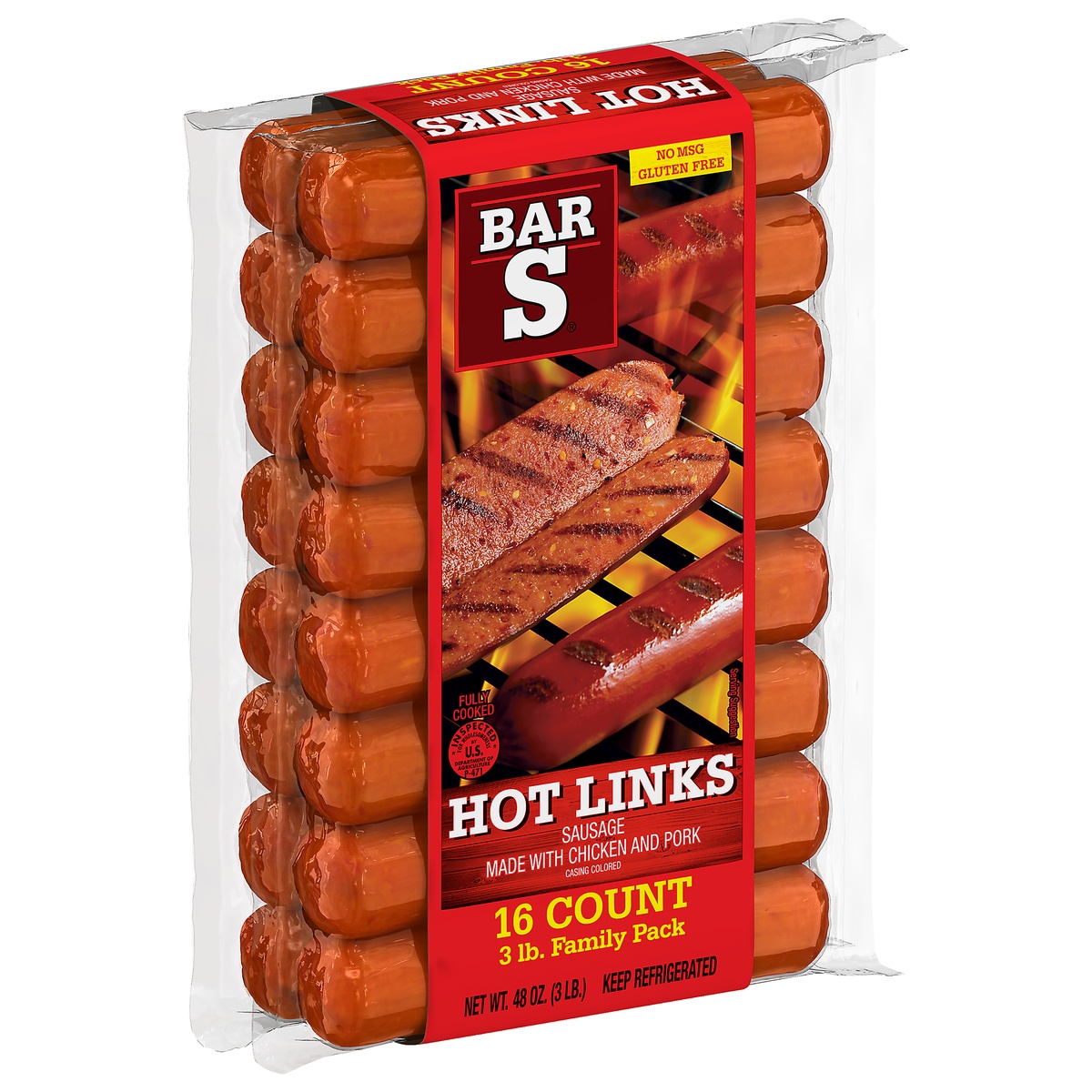 BarS Hot Link Sausage 3 lb Shipt