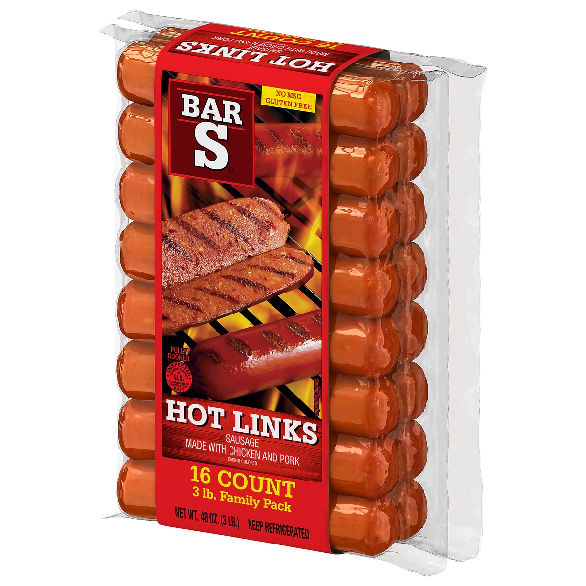 Bar S Hot Link Sausage 3 Lb Shipt 5022