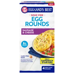 Eggland's Best Sausage & Cheese Frozen Egg Rounds, 4 count