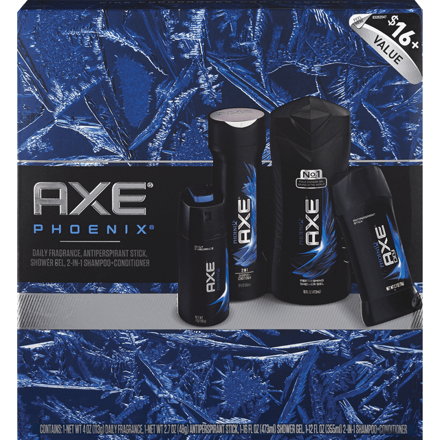 slide 1 of 1, AXE Phoenix Shower Kit, 4 ct