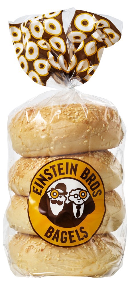 slide 2 of 2, Einstein Bros Sesame Bagels, 4 ct