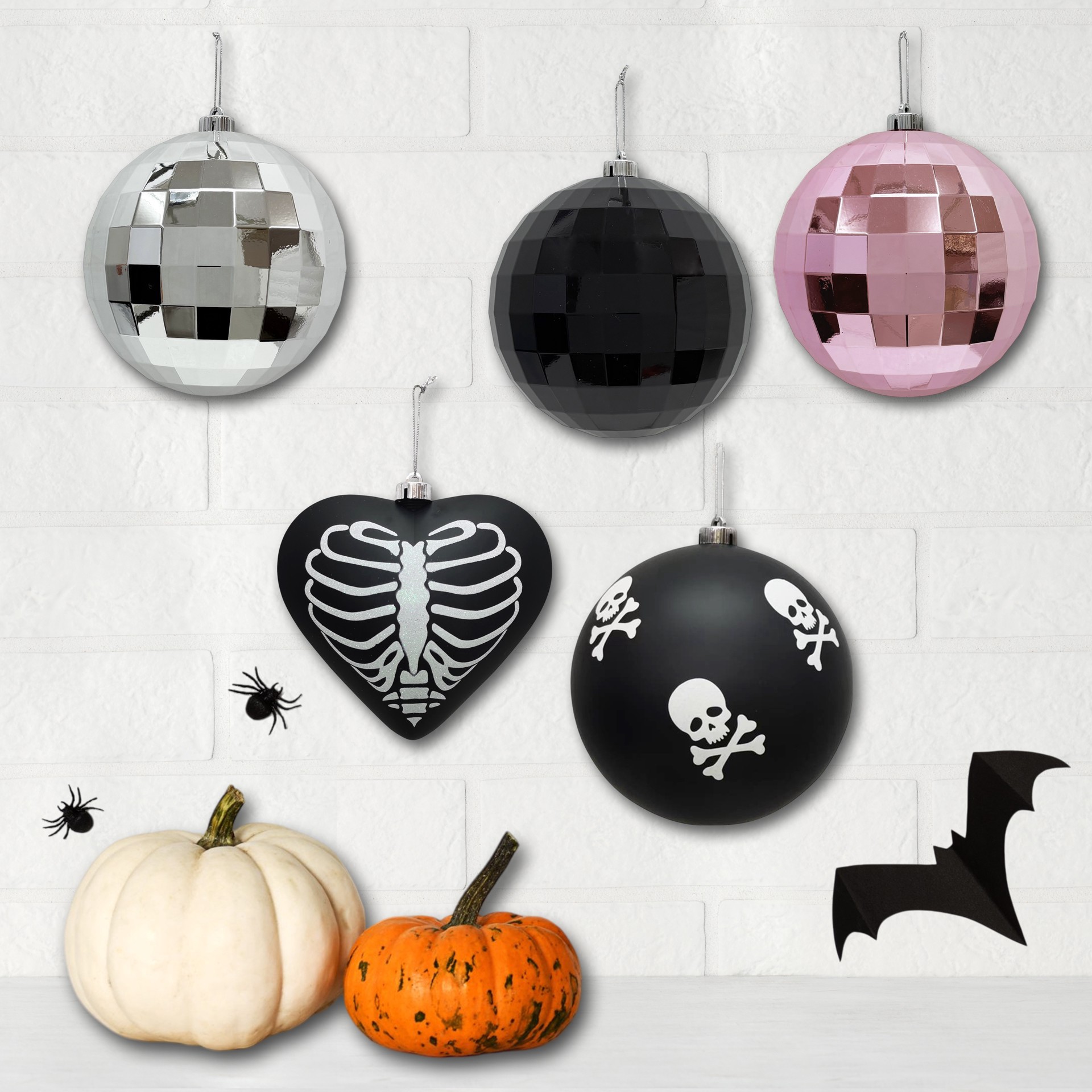 slide 2 of 3, Giant Skeleton Heart Halloween Ornament By Ashland, 7.83 in x 3.9 in x 7.75 in