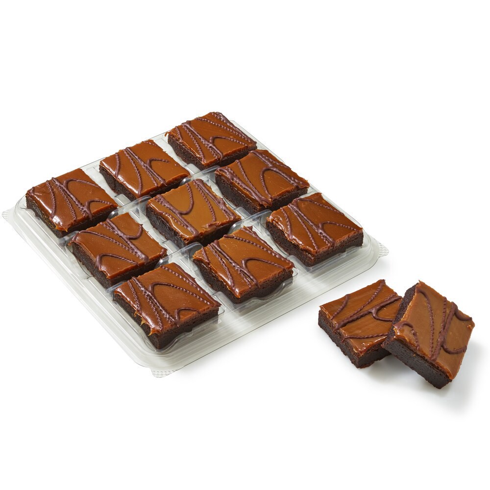 slide 2 of 3, Private Selection Caramel Ganache Brownie Bites, 9 ct / 12.17 oz