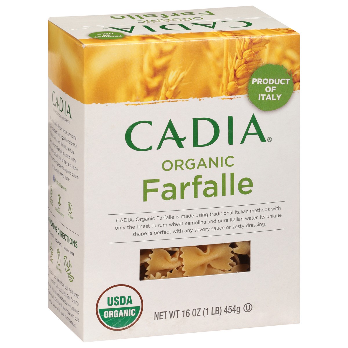 slide 7 of 14, Cadia Pasta Farfalle Organic, 16 oz