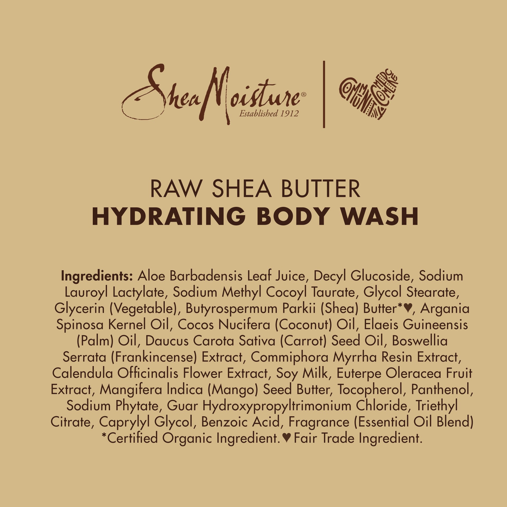 slide 5 of 5, SheaMoisture Hydrating Body Wash Raw Shea Butter, 13 oz, 13 fl oz