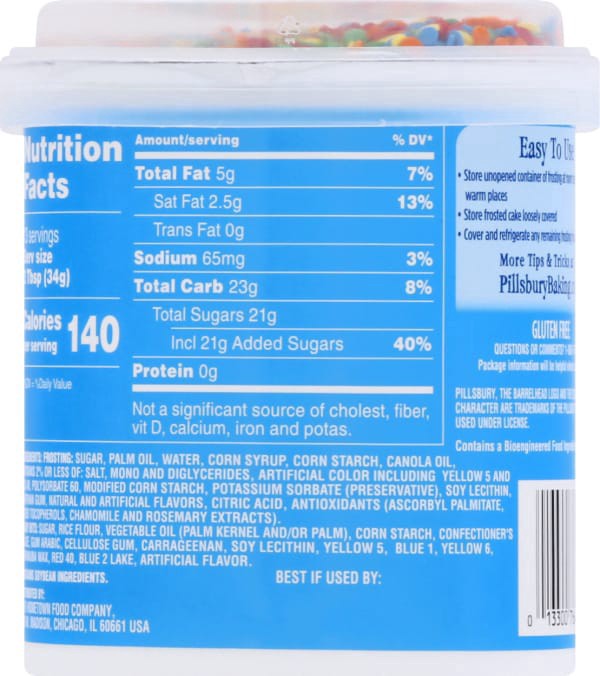 slide 7 of 25, Pillsbury Funfetti Confetti Vanilla Frosting, 15.6 Oz Tub, 15.6 oz