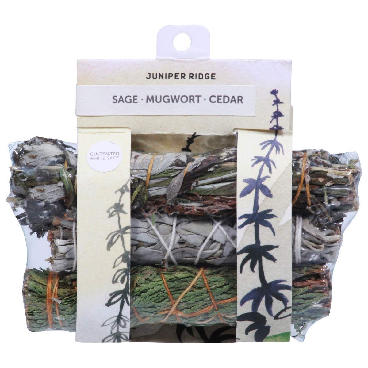 slide 1 of 9, Juniper Ridge Sage, Mugwort, Cedar Incense 1 ea, 1 ct