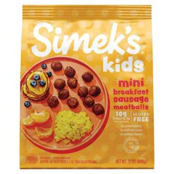 Simek's Kids Mini Breakfast Sausage Meatballs