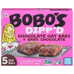 Bobo's Dipped Chocolate Oat Bars + Dark Chocolate