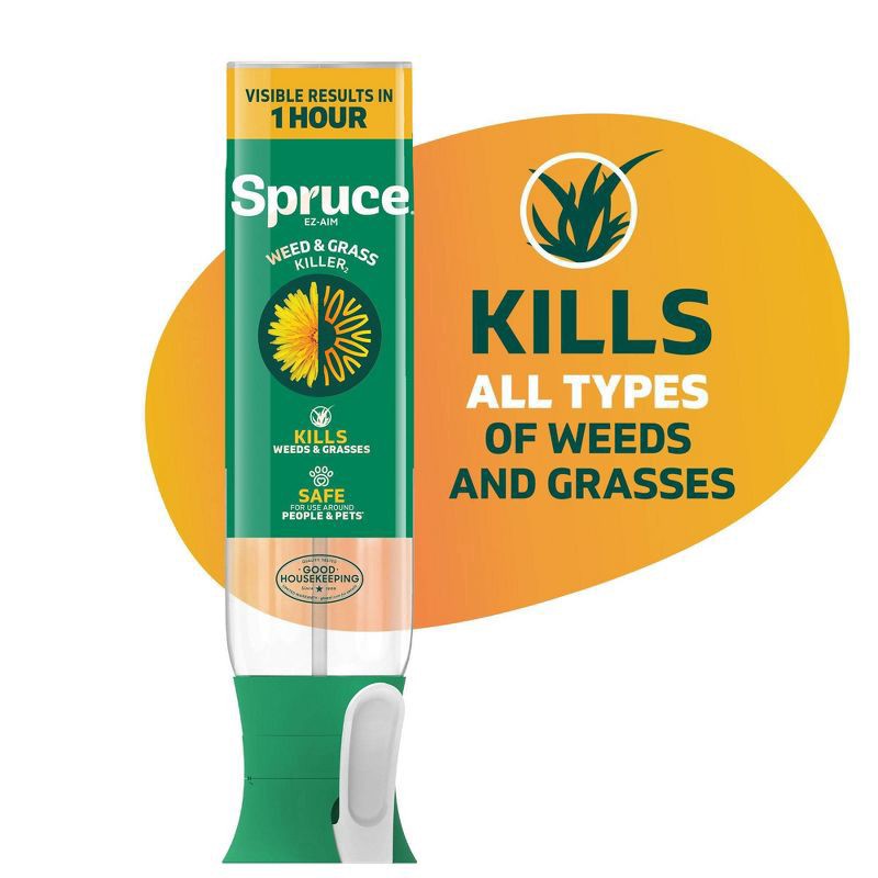 slide 9 of 13, Zevo Spruce Ez Aim Weed and Grass Killer Fertilizer 10oz, 10 oz