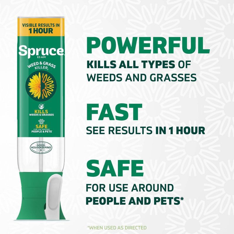 slide 2 of 13, Zevo Spruce Ez Aim Weed and Grass Killer Fertilizer 10oz, 10 oz
