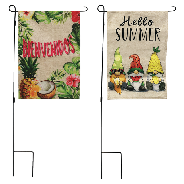 slide 1 of 1, CREATIVE HOME Solar Garden Flag Beach, 1 ct