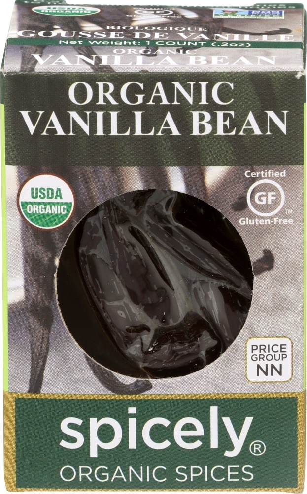 slide 1 of 1, Spicely Organic Spices Vanilla Bean Ecobox - Each, 0.2 oz