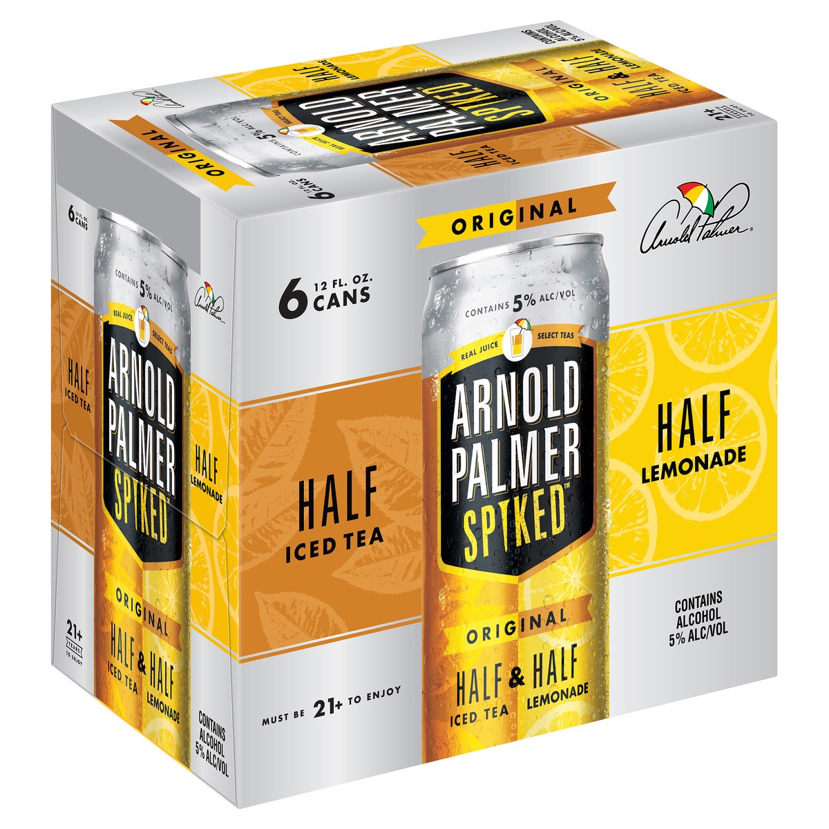 slide 1 of 29, ARNOLD PALMER SPIKED Original Half Iced Tea & Half Lemonade Flavored Malt Beverage, 72 fl oz