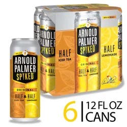 Arnold Palmer Spiked Original Half & Half Iced Tea Lemonade Malt Beverage, 6 Pack, 12 fl oz Cans