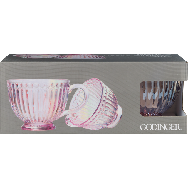 slide 1 of 1, GODINGER Set Of Two Villa Marca Blush Coffee Mug, 1 ct
