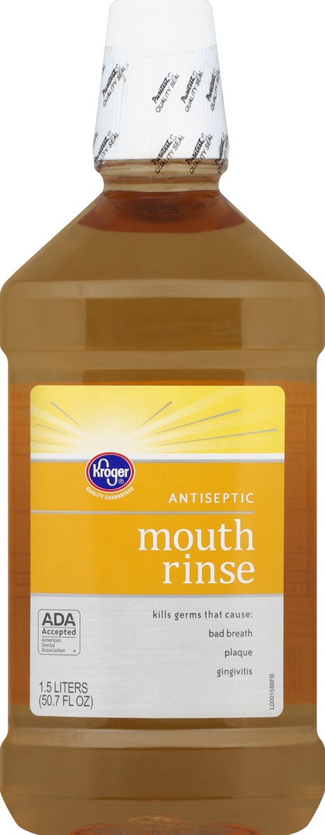 slide 1 of 3, Kroger Amber Antiseptic Mouth Rinse, 50.7 fl oz