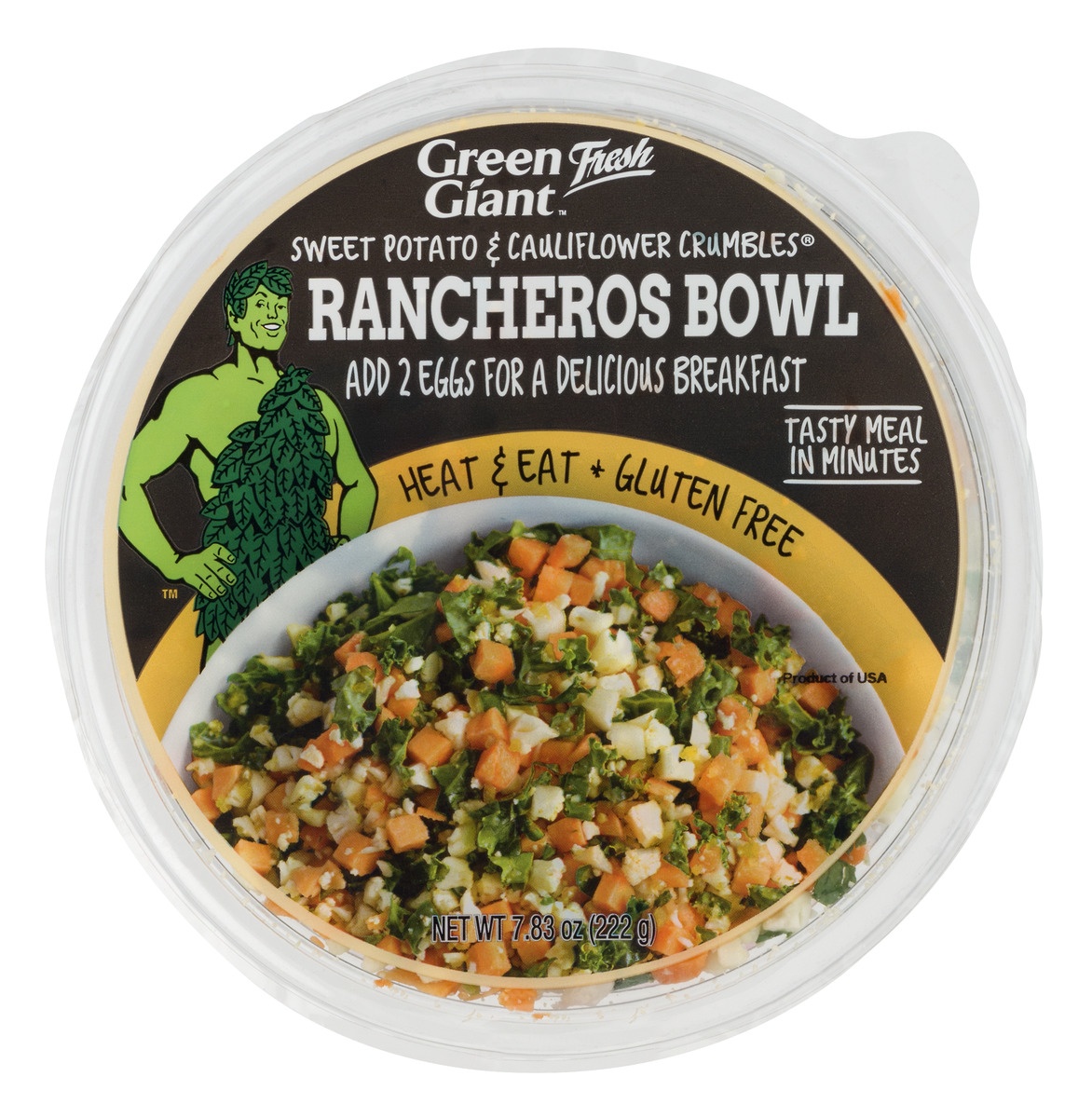 slide 1 of 1, Green Giant Fresh Sweet Potato & Cauliflower Crumbles Rancheros Bowl, 7.83 oz