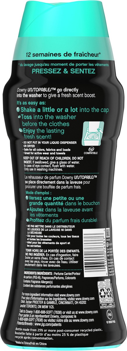 slide 3 of 4, Downy® Unstopables™ in-wash scent booster, fresh, 14.8 oz